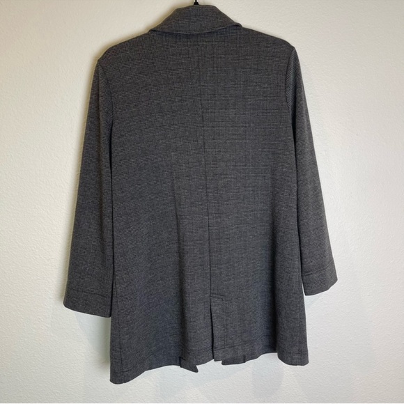 Madewell Cardigan Sz XS Glen Check Plaid Open Front Knit Blazer Longline Preppy - Picture 8 of 12